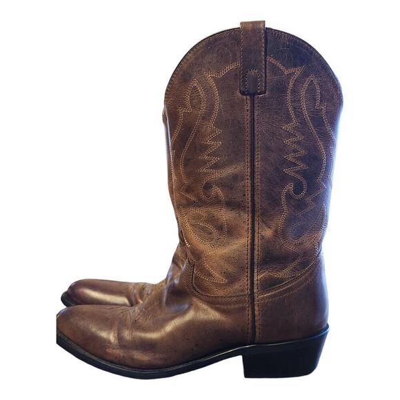 Smoky mountian boots Denver men sz 9.5D brown western cowboy boots leather upper main image 15